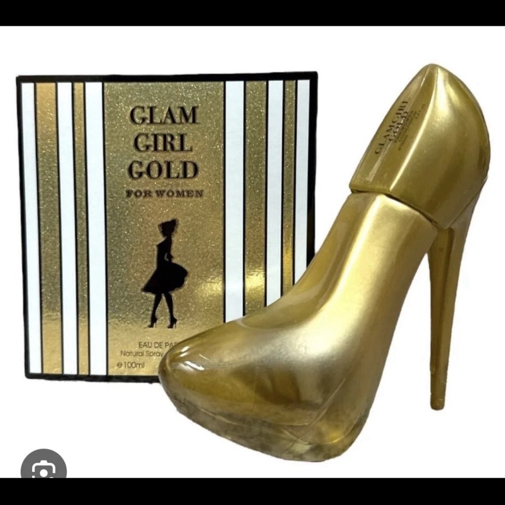 Women's High Heel Perfume Bottle - Gold
